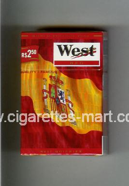 West (collection design 14D) (World Edition 2006 / Red) ( hard box cigarettes )