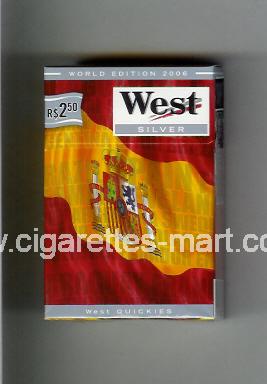 West (collection design 14D) (World Edition 2006 / Silver) ( hard box cigarettes )