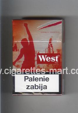 West (collection design 18B) (Red / Express Yourself) ( hard box cigarettes )