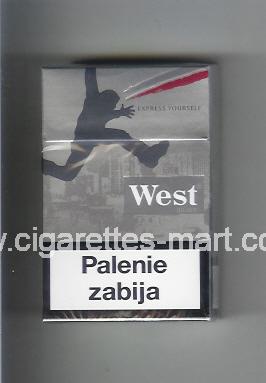 West (collection design 18C) (Silver / Express Yourself) ( hard box cigarettes )