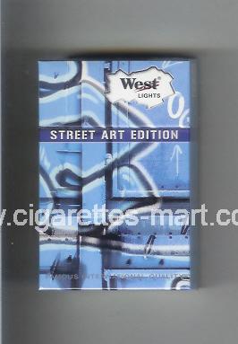 West (collection design 19B) Street Art Edition (Lights) ( hard box cigarettes )