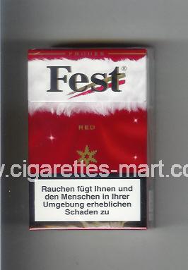 West (collection design 21B) Fest (Frones / Red) ( hard box cigarettes )
