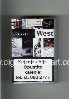 West (collection design 22B) (Silver) ( soft box cigarettes )
