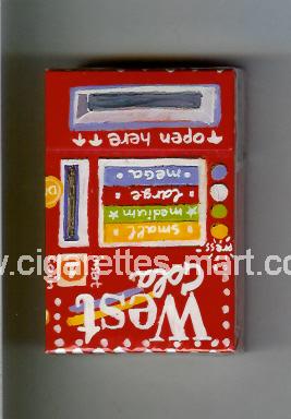 West (collection design 3) (Cola) ( hard box cigarettes )