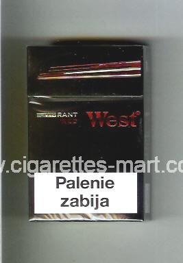 West (design 11) (Vibrant / Red) ( hard box cigarettes )