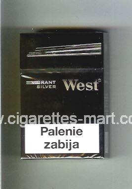 West (design 11) (Vibrant / Silver) ( hard box cigarettes )