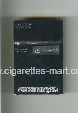 West (design 12) (Active Carbon Filter / Fusion Black) ( hard box cigarettes )