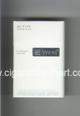 West (design 12) (Active Carbon Filter / Fusion White) ( hard box cigarettes )