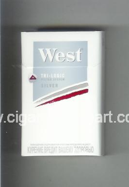 West (design 13) (Tri - Logic / Silver) ( hard box cigarettes )