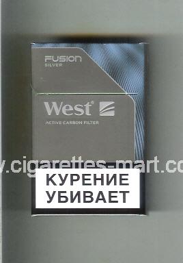 West (design 20) (Fusion / Silver / Active Carbon Filter) ( hard box cigarettes )