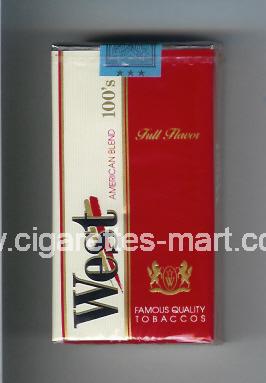 West (design 2A) (Full Flavor / American Blend) ( soft box cigarettes )
