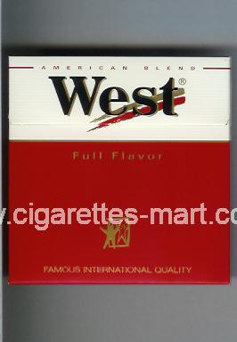 West (design 3) (Full Flavor / American Blend) ( box cigarettes )