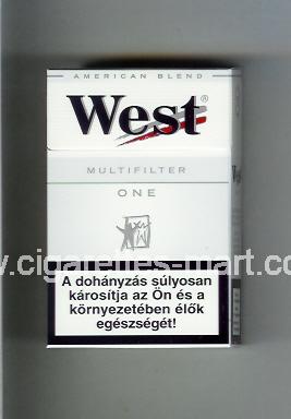 West (design 3) (Multifilter / One / American Blend) ( hard box cigarettes )