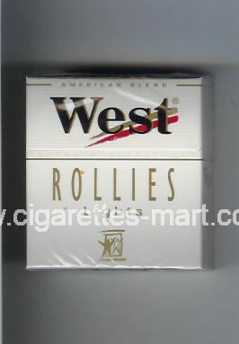 West (design 3) (Rollies / Lights / American Blend) ( hard box cigarettes )
