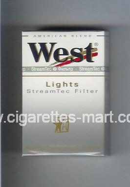 West (design 3) (StreamTec Filter / Lights / American Blend) ( hard box cigarettes )