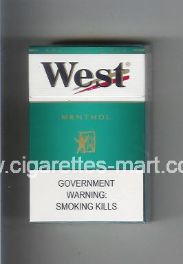 West (design 3A) (Menthol / American Blend) ( hard box cigarettes )