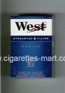 West (design 3A) (Streamtec Filter / Medium / Anerican Blend) ( hard box cigarettes )