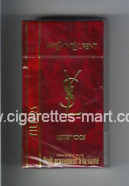 YSL (design 2) Yves Saint Laurent (Filters / Luxury) ( hard box cigarettes )