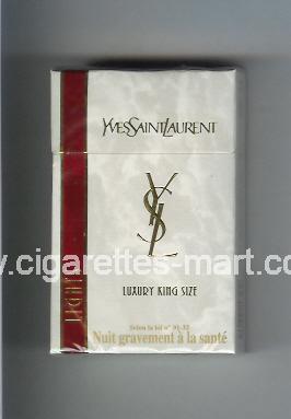 YSL (design 2) Yves Saint Laurent (Lights / Luxury) ( hard box cigarettes )