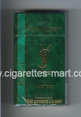 YSL (design 2) Yves Saint Laurent (Menthol / Luxury) ( hard box cigarettes )