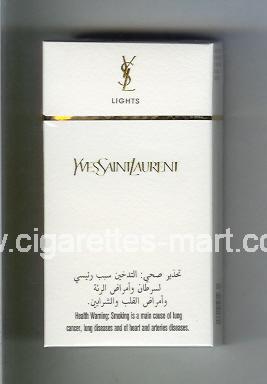 YSL (design 6) Yves Saint Laurent (Lights) ( hard box cigarettes )